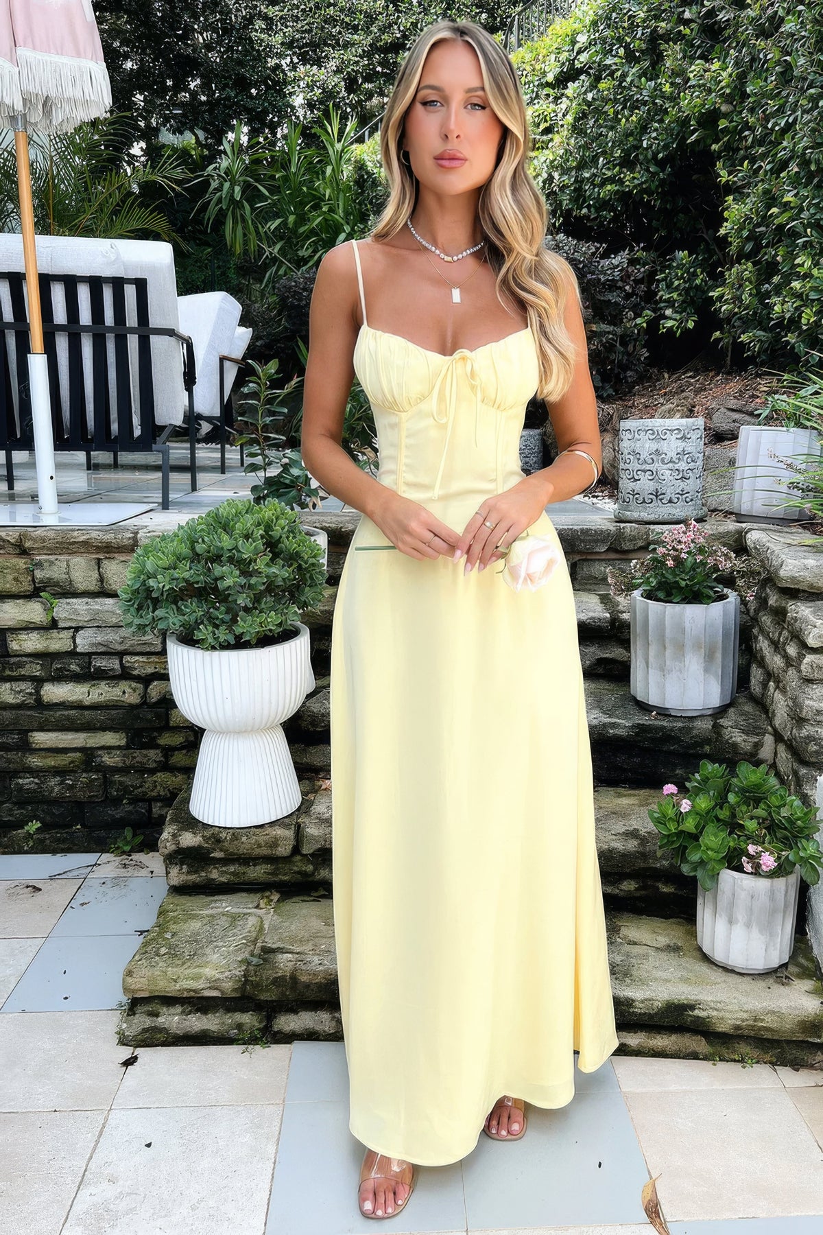 Women's A-line maxi dress