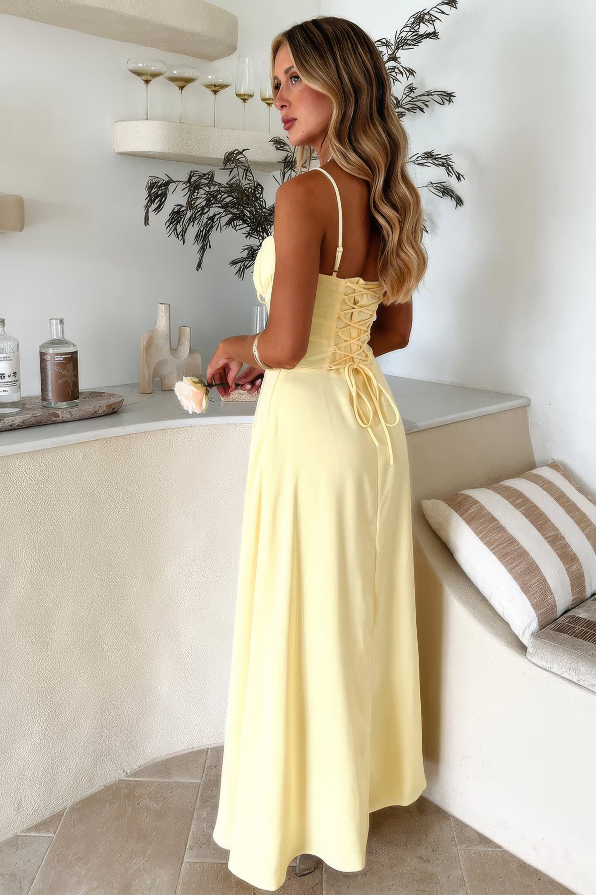 Women's A-line maxi dress