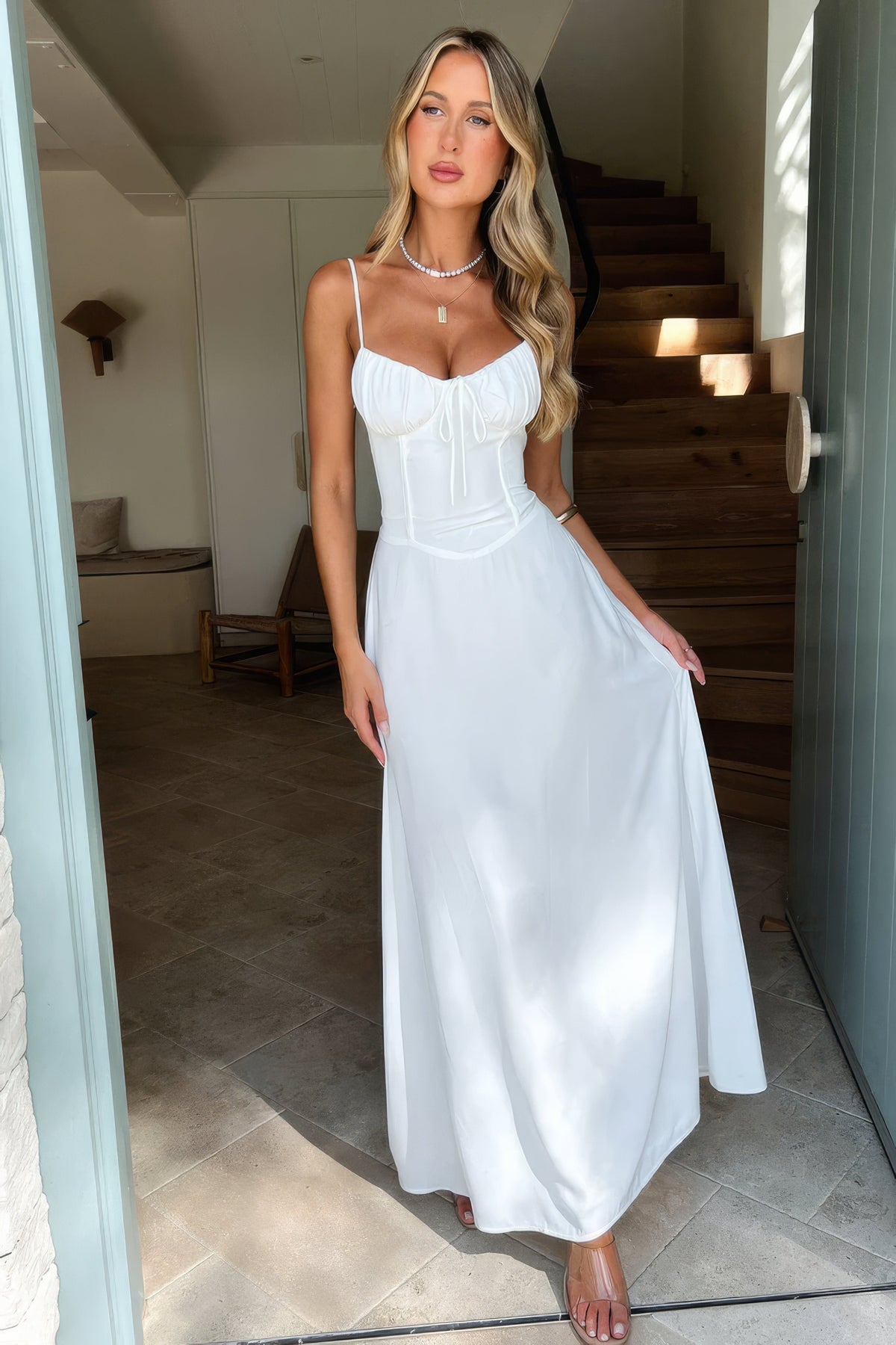 Women's A-line maxi dress