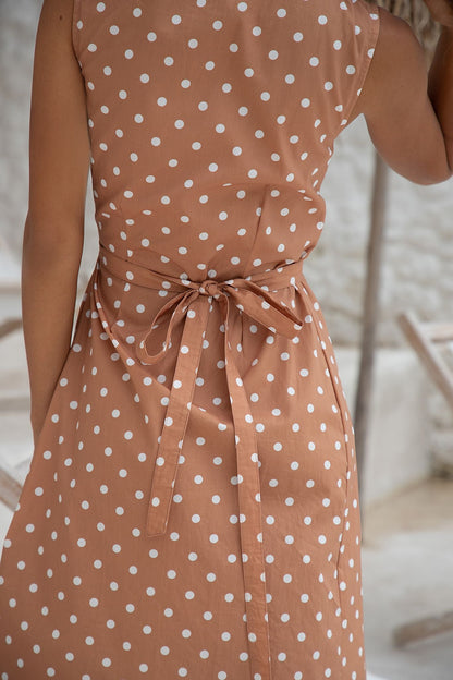 Wrap midi dress