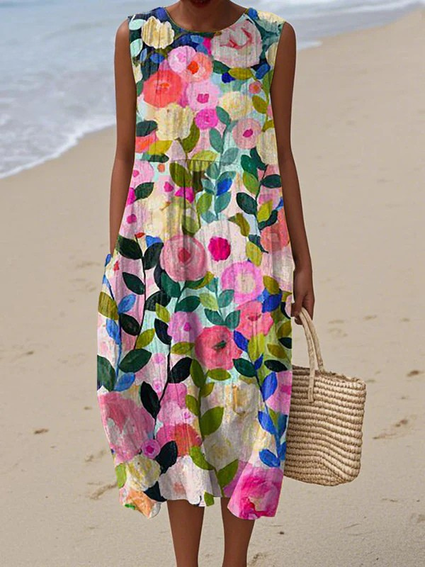 Midi sleeveless dress