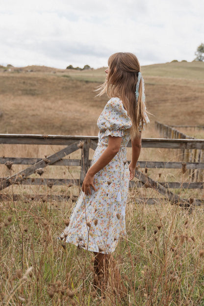 Wrap midi dress