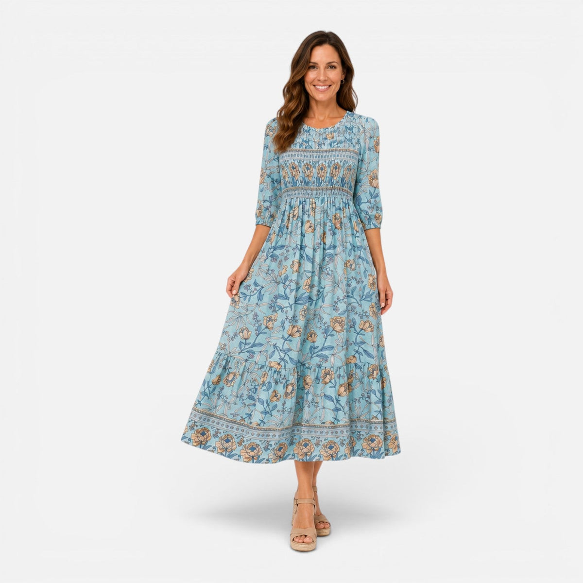 Women's midi floral dress