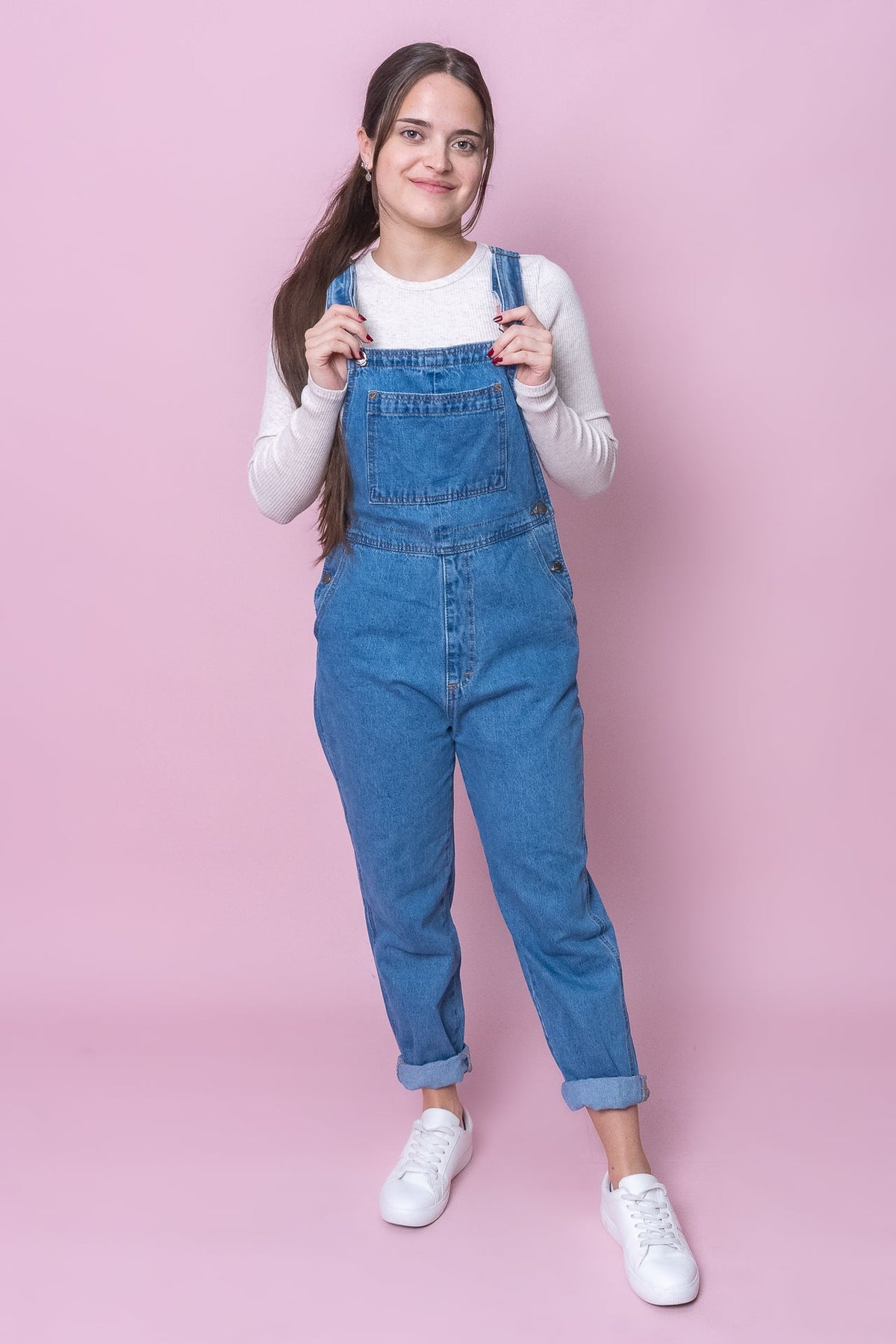 Tapered overalls with pockets