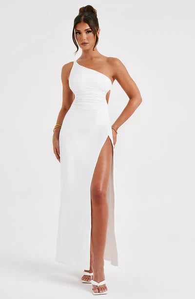 White wedding guest dress