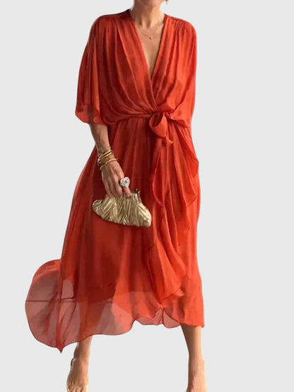 Bethany | Chic Evening Dress in Soft Fabric