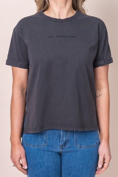 T-shirt with a round neckline