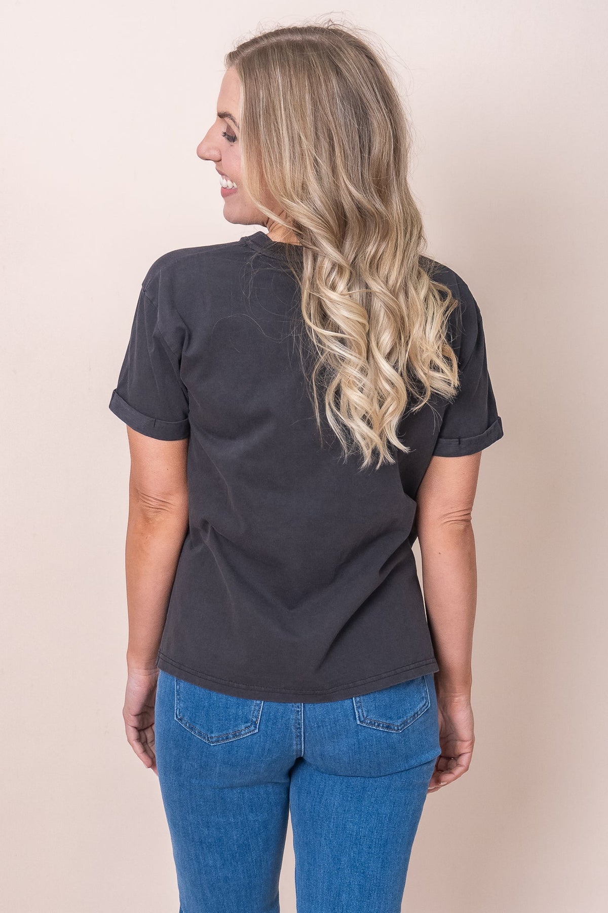 T-shirt with a round neckline