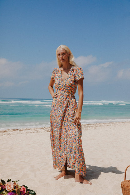 Wrap maxi dress