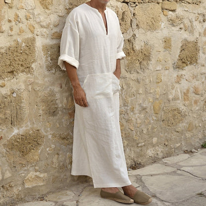 Silas robe in White
